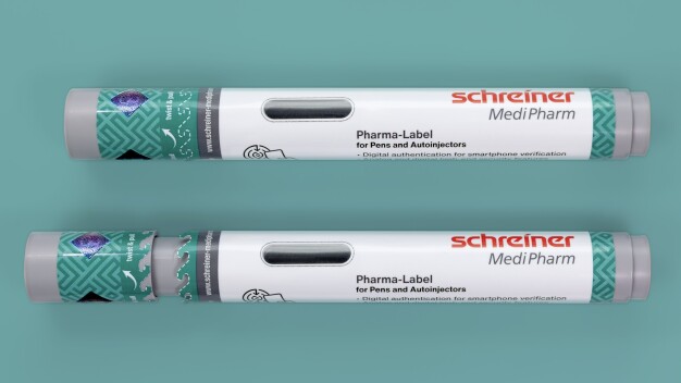 Das multifunktionale Label für Pens und Autoinjektoren vereint Produktschutz, Manipulationssicherheit und Nutzerfreundlichkeit in einer integrierten Lösung für GLP-1 Anwendungen. © Schreiner MediPharm