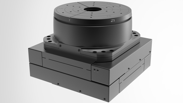 5DOF Miniatur-XYZ-Phi-Delta Positioniersystem für die aktive Ausrichtung und Montage von Optiken. (Copyright: Steinmeyer Mechatronik)