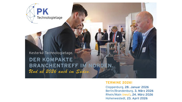 Termine Kesterke Technologietage 2026 (Bildnachweis: KB Peter Kesterke GmbH) Termine Kesterke Technologietage 2026 (Bildnachweis: KB Peter Kesterke GmbH)