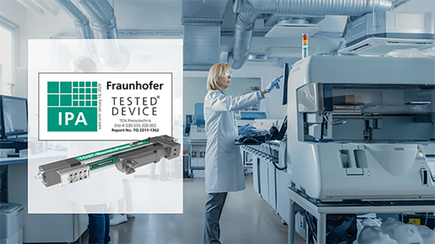 TOX® beauftragte das Fraunhofer IPA mit der Überprüfung des Antriebs. Das Ergebnis: Die Servopresse entspricht der Luftreinheitsklasse 5 gemäß ISO 14644-1. (Bild: TOX® PRESSOTECHNIK GmbH & Co. KG) / TOX® commissioned the Fraunhofer IPA with inspecting the ElectricDrive EXe-K. The result: The servo press corresponds to air purity class 5 in accordance with ISO 14644-1. (Picture: TOX® PRESSOTECHNIK GmbH & Co. KG)