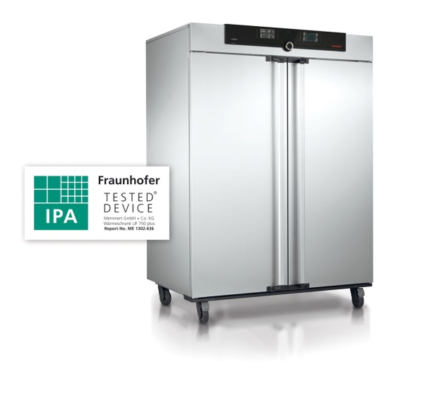 Memmert UF750plus besitzt Reinraumzertifikat / Cleanroom certificate IPA TESTED DEVICE® for Memmert universal oven UF750plus