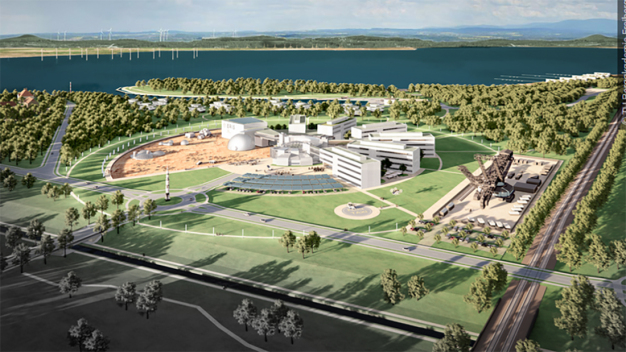 Das Großforschungszentrum ERIS soll in der sächsischen Lausitz oder im mitteldeutschen Revier entstehen. Neben wissenschaftlichen Gebäuden ist in der Nähe auch ein innovativer Wohnpark sowie ein Gewerbepark Spacetech und ein Gewerbepark Greentech geplant. 
