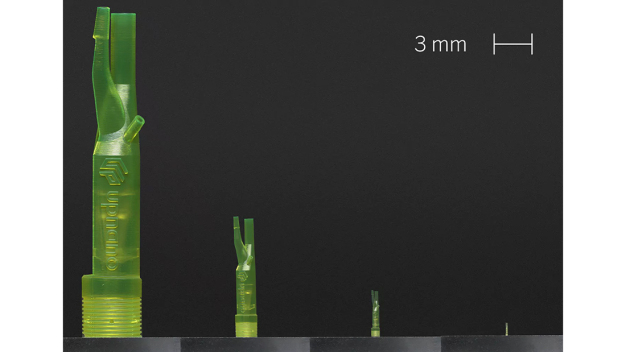 Microfluidic nozzles in four sizes © UpNano