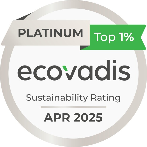 Syntegon gehört zu den besten ein Prozent der von EcoVadis bewerteten Unternehmen.