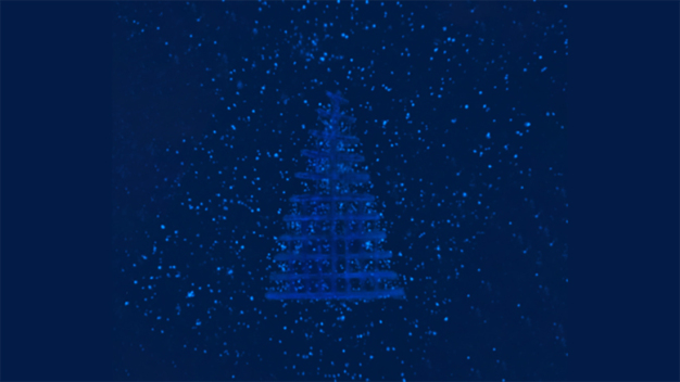 3D micro Christmas tree decorated with living cells printed by Vital 3D.