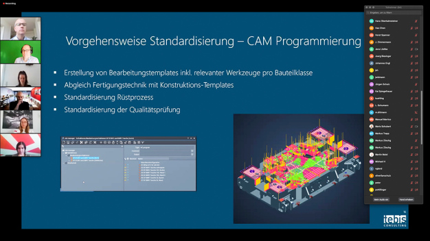 Tomek Kawala von Tebis Consulting sprach in seinem Vortrag über Standardisierung im Werkzeug- und Formenbau.