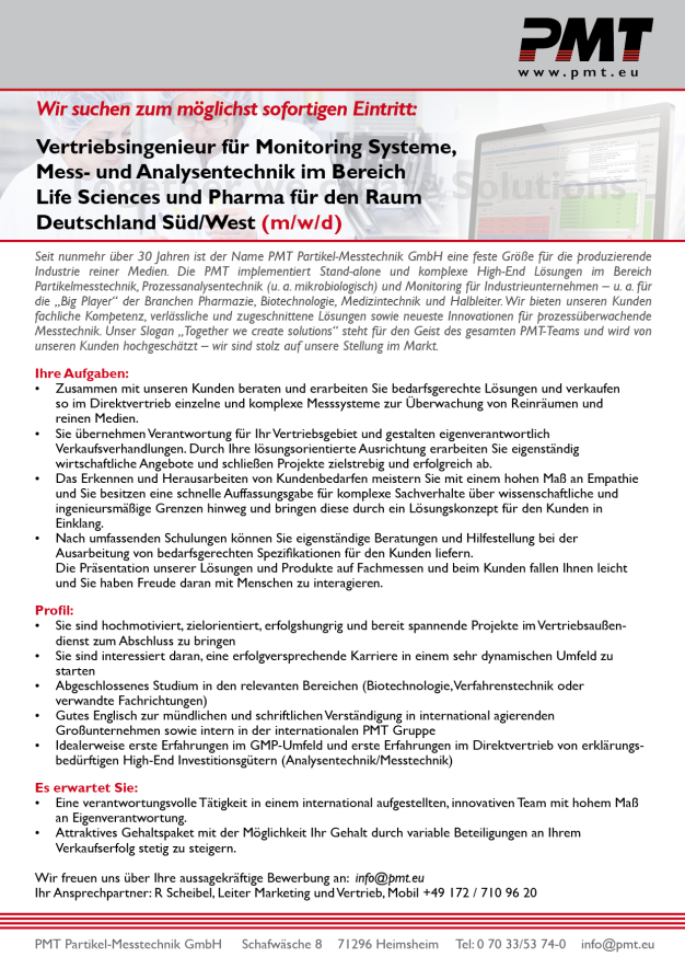 Vertriebsingenieur_D_SuedWest_PMT Vertriebsingenieur_D_SuedWest_PMT