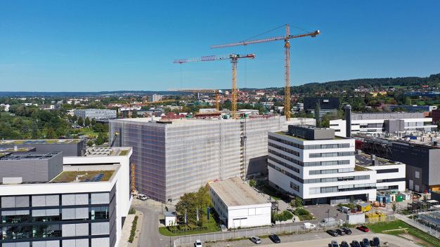 © Vetter Pharma International GmbH: Umfangreiche Baumaßnahmen am Vetter-Standort in Ravensburg.