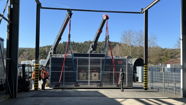 Das Reinigungssystem für Viant wurde in einem Stück transportiert und vor Ort eingebracht. (Foto: LPW/Viant)