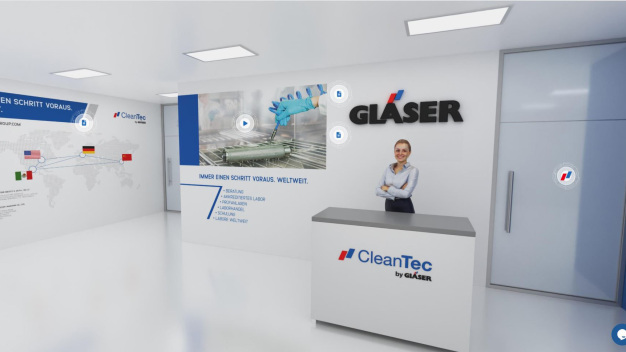 Blick ins virtuelle Labor (© Gläser GmbH)