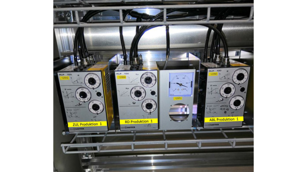 Auch die Daten der Volumenstrom- und Raumdruckregler im Produktionsraum des Kunden wurden in das virtuelle Modell übertragen.