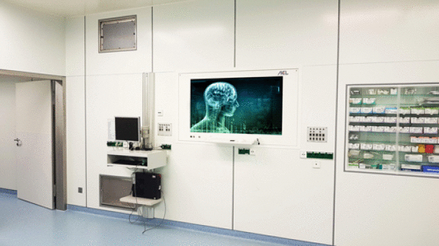 Bei den Konsolenlösungen von ACL handelt es sich um ein flexibles Baukastensystem. Grundsätzlich bestehen sie aus einem Rückteil, das in die Wand eingebaut (In-Wall) oder darauf montiert (On-Wall) ist. Ergänzt wird dieses Element durch eine Frontkomponente, an der das Display und die optionale PC-Hardware-Komponente angebracht sind. (Quelle: ACL GmbH) Bei den Konsolenlösungen von ACL handelt es sich um ein flexibles Baukastensystem. Grundsätzlich bestehen sie aus einem Rückteil, das in die Wand eingebaut (In-Wall) oder darauf montiert (On-Wall) ist. Ergänzt wird dieses Element durch eine Frontkomponente, an der das Display und die optionale PC-Hardware-Komponente angebracht sind. (Quelle: ACL GmbH)