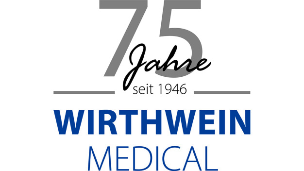 Das Jubiläumslogo zum 75. Jubiläum der Wirthwein Medical GmbH & Co. KG.